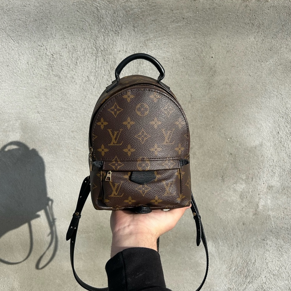 Louis Vuitton Palm Springs Mini Monogram Canvas Brown Women’s Backpack Mint!